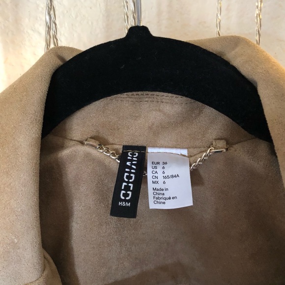 H&M Tan Suede Jacket - Picture 3 of 6